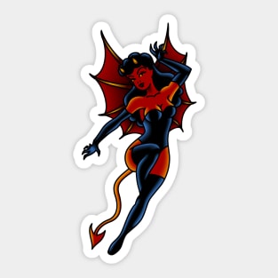 Flying Demoness Sticker